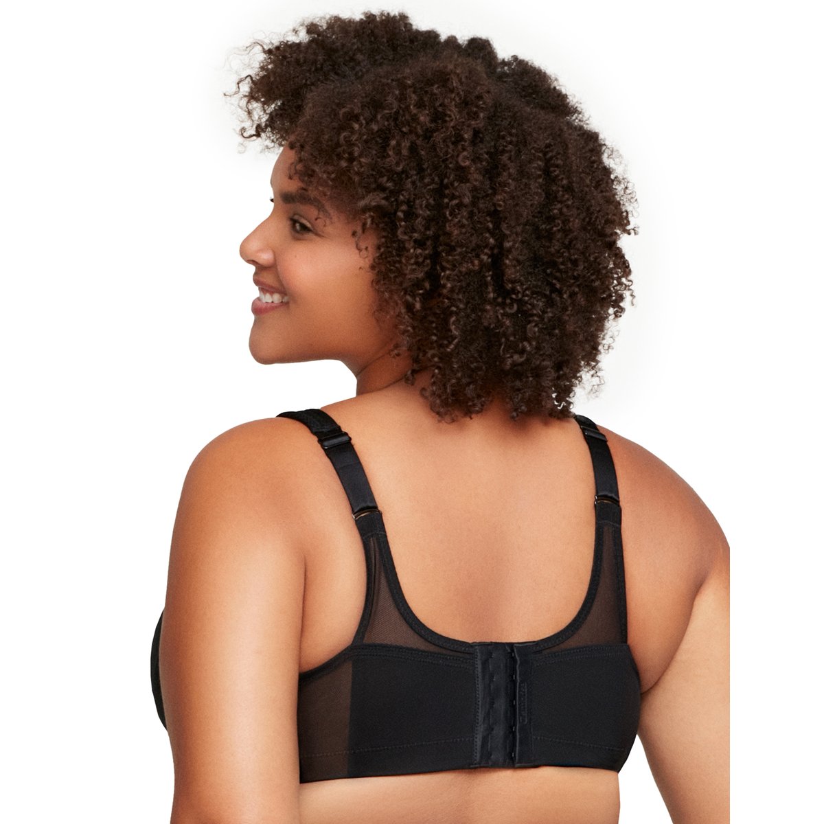 Soutien-gorge de sport, sans armatures, Magic Lift noir, GLAMORISE