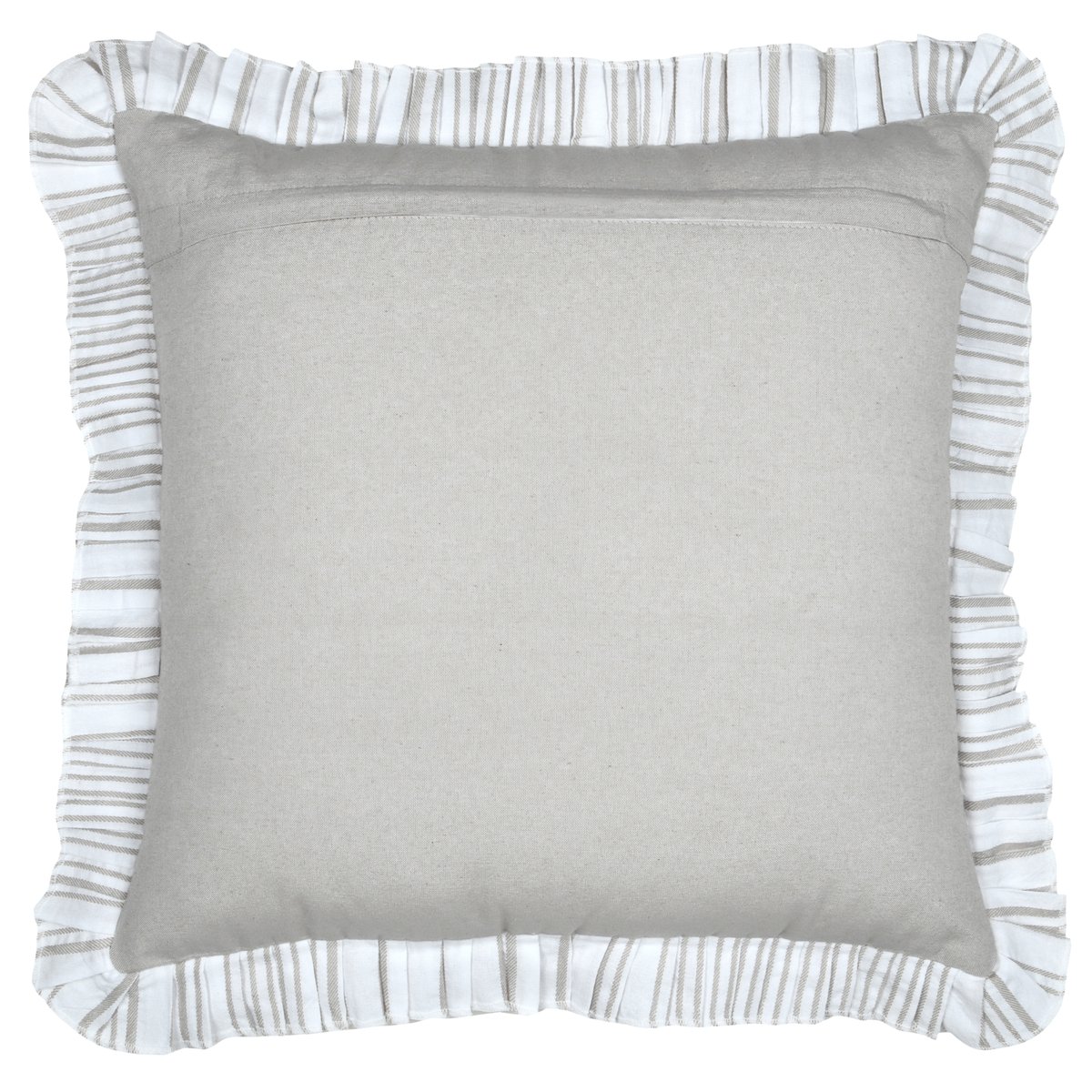 Coussin décoratif à rayures verticales ecru, LOVELY CASA