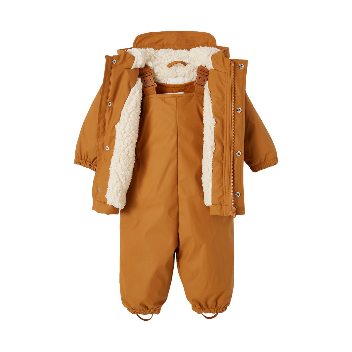 Manteau et pantalon de pluie caramel, VERTBAUDET