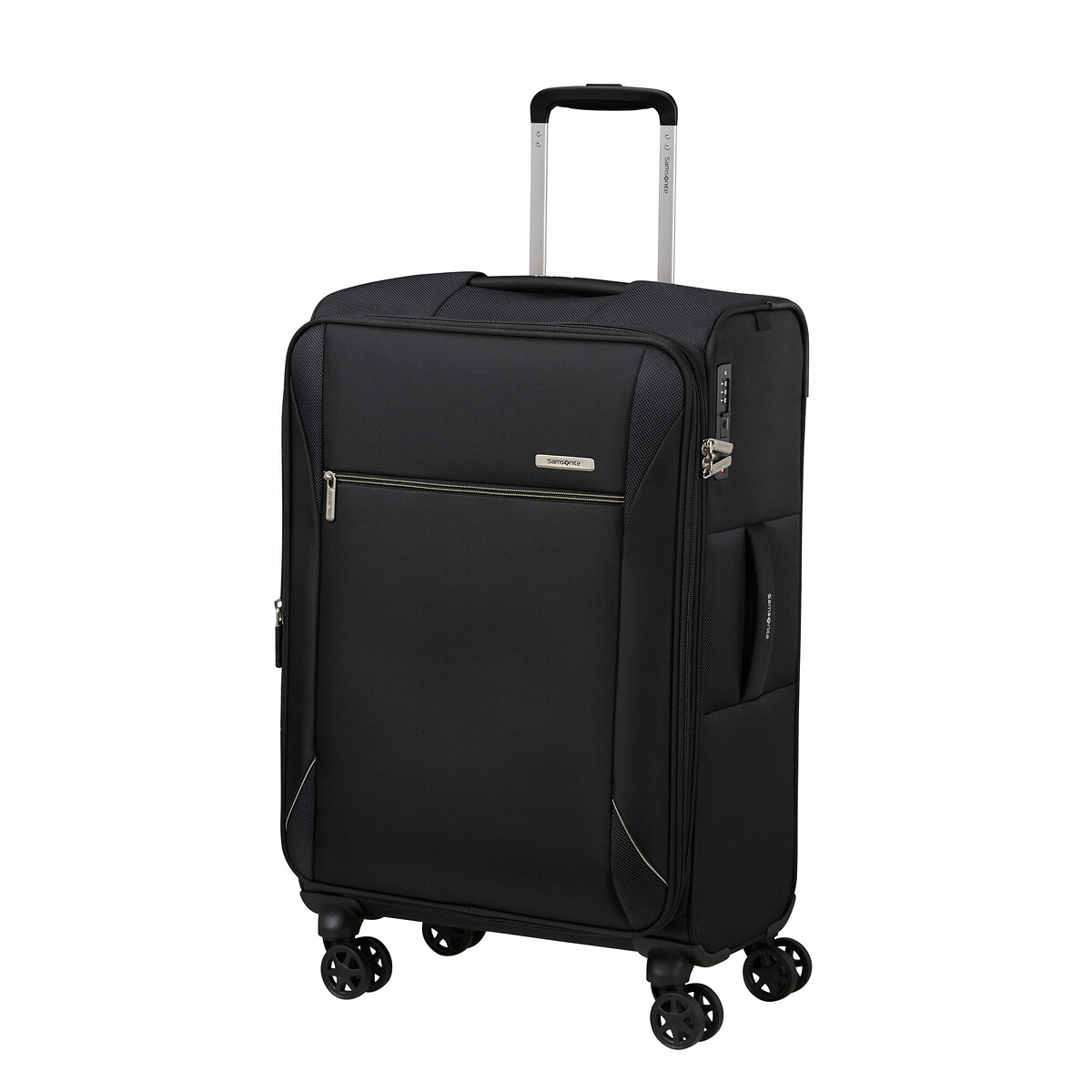 Mala de Viagem Média Base Breeze, 4 Rodas, Expansível 68L, Samsonite preto , SAMSONITE