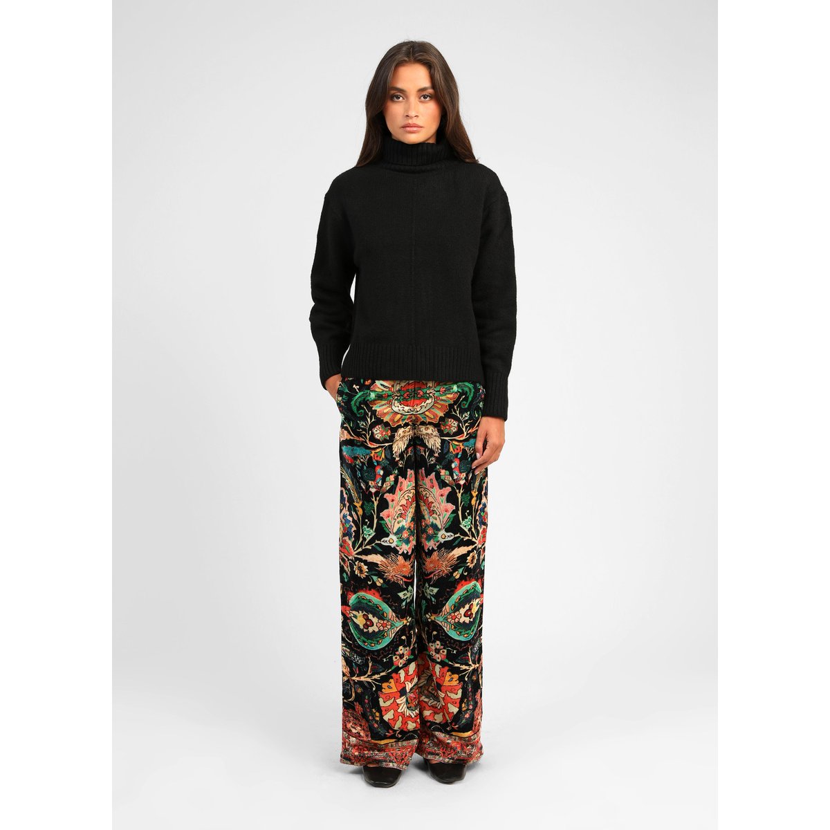 Pantalon ROSSYLA aubussy noir, AN'GE