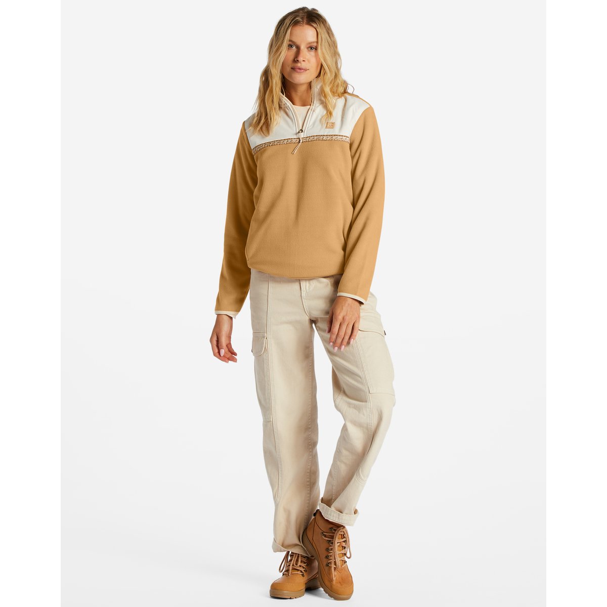 Sweat col montant BOUNDARY LITE beige latte, BILLABONG