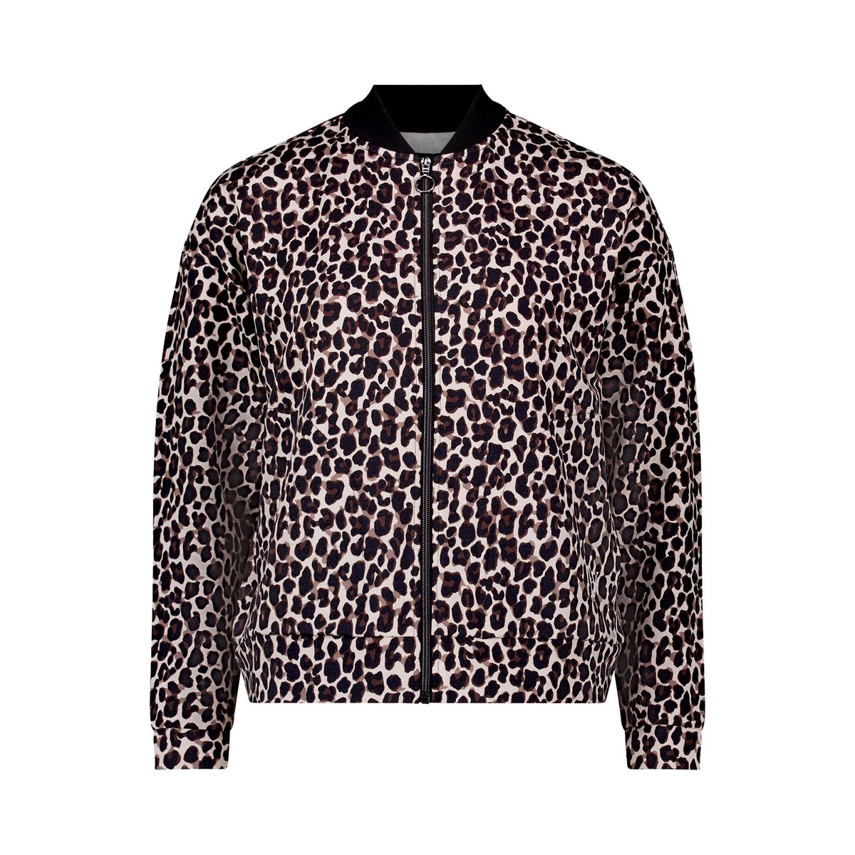 Blouson à encolure ronde noir/beige, BETTY BARCLAY
