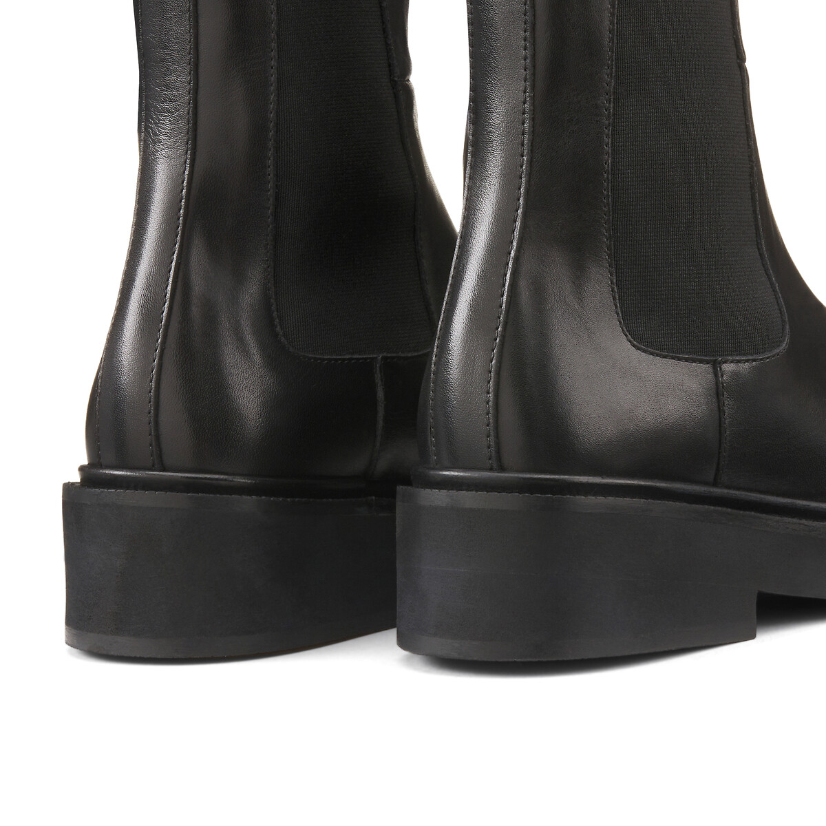 Boots à enfiler en cuir Dado noir, JONAK