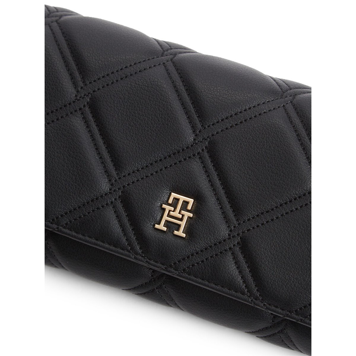 Portefeuille matelassé, avec chaîne noir, TOMMY HILFIGER