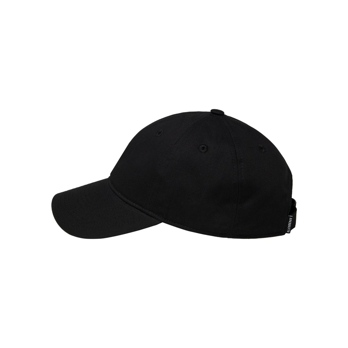 Casquette réglable classique ICON DAD TWILL noir flint black, ELEMENT