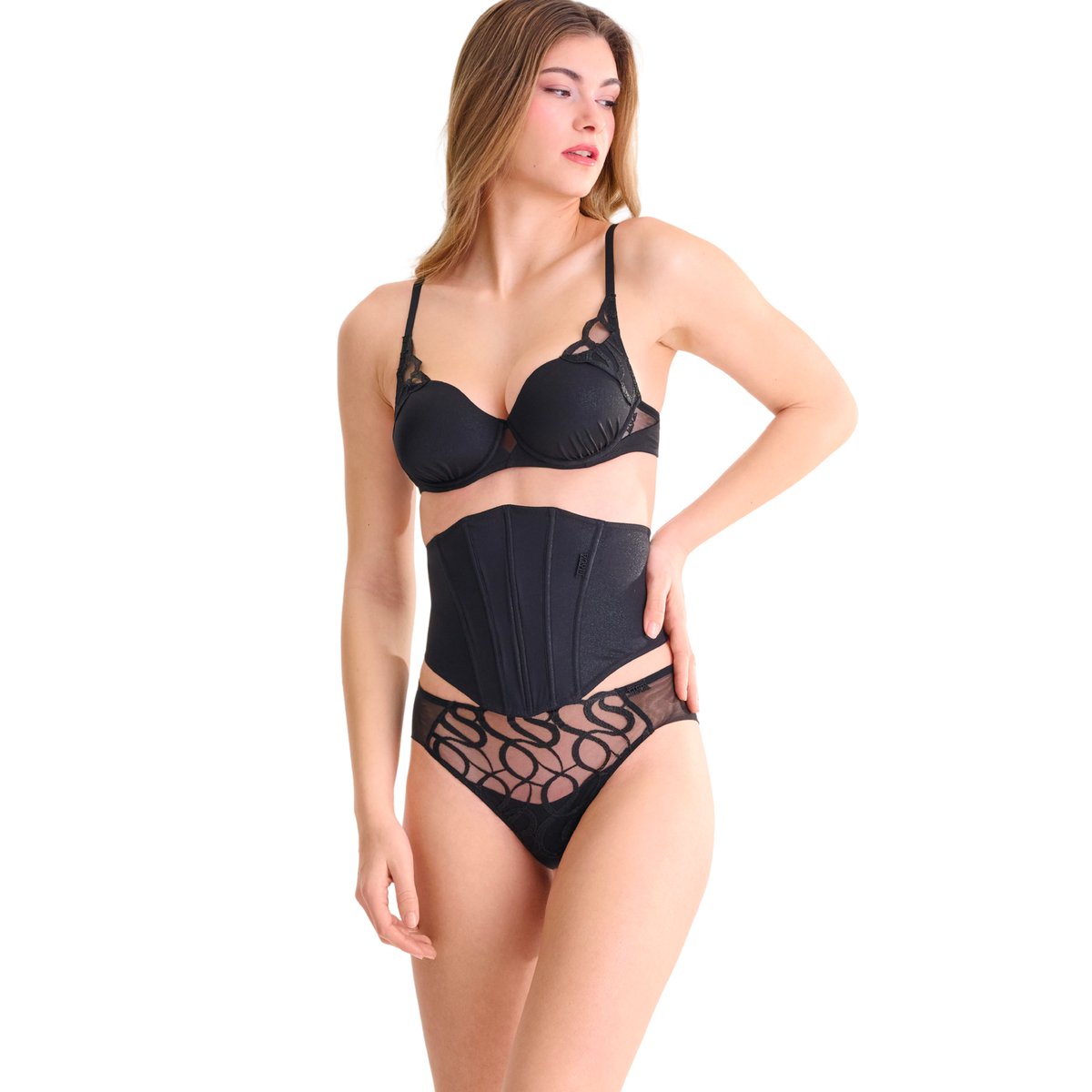 Serre-taille SHINY SECRET noir, LISCA