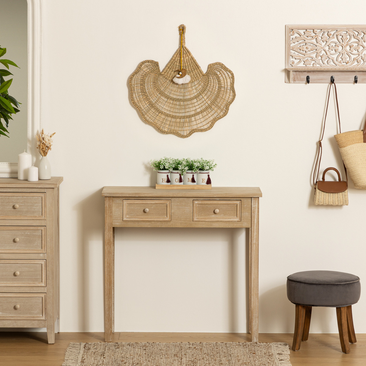 Eventail WONDER beige lin, ATMOSPHERA