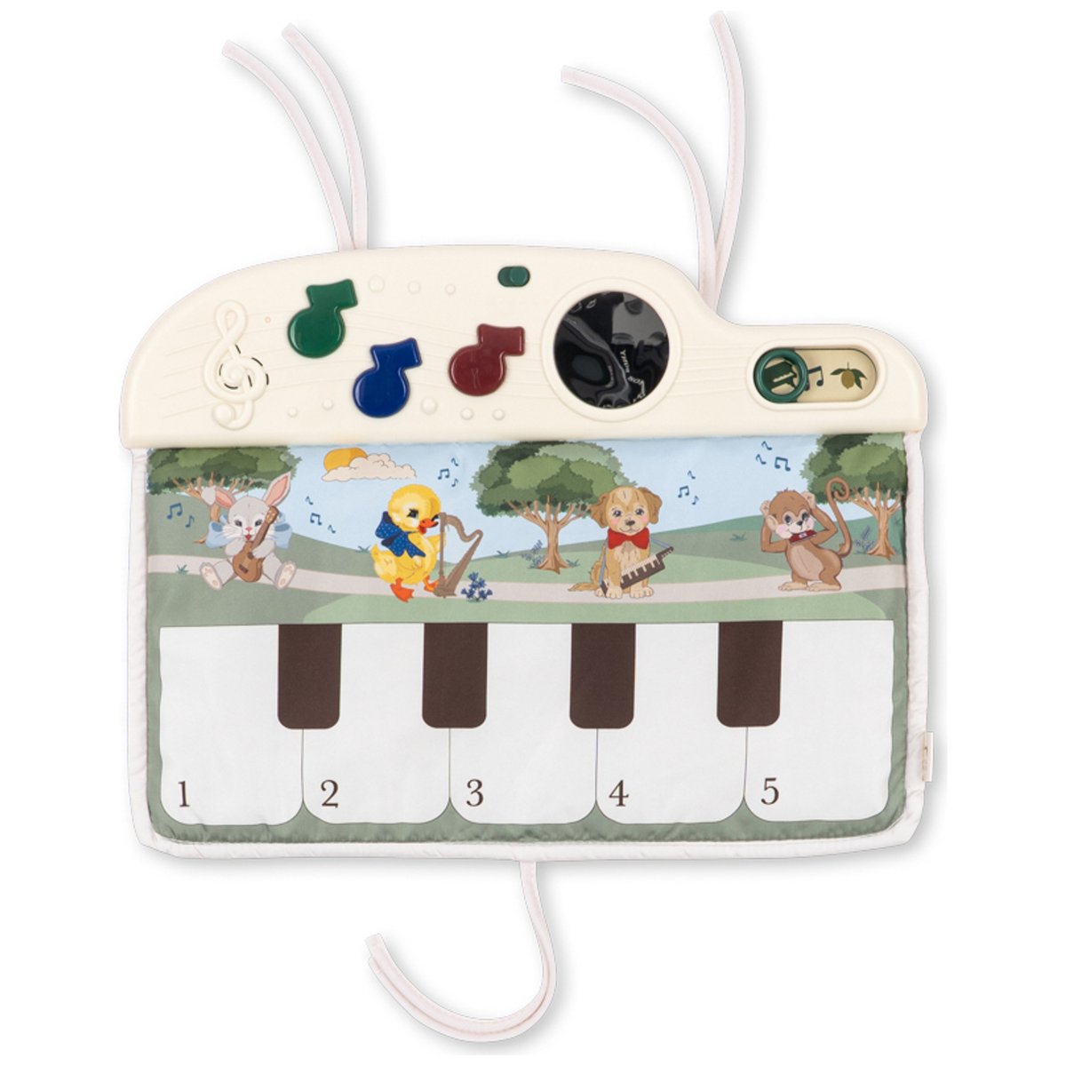 Tapis piano musical à suspendre multicolore, KONGES SLOJD