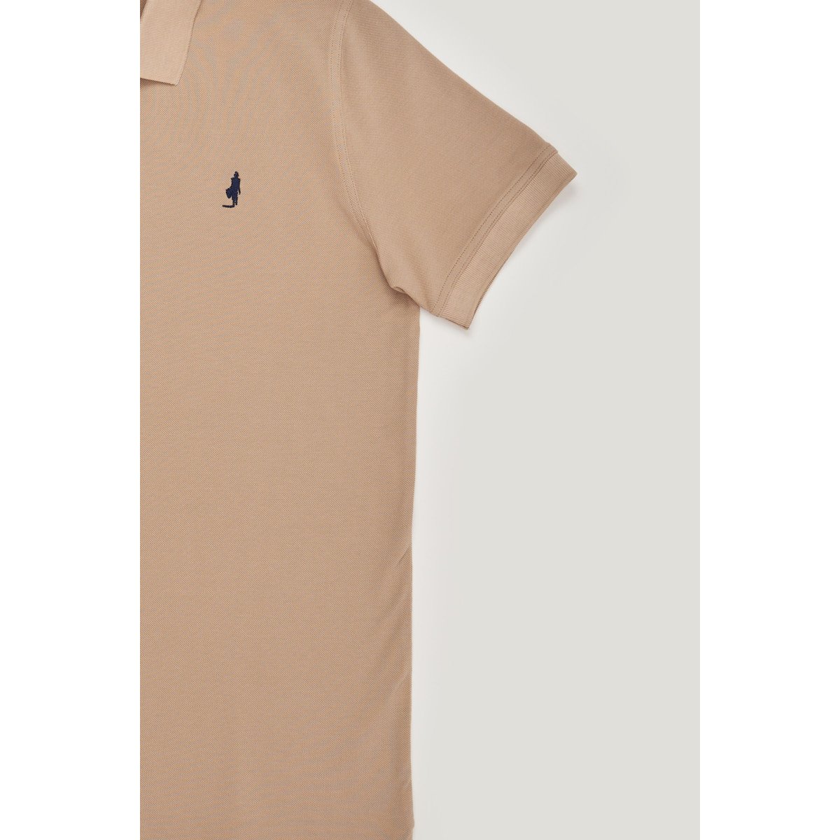 Polo avec un imprimé sous col beige, MCS