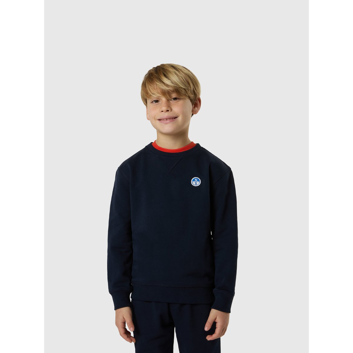 Sweat avec écusson de logo bleu marine, NORTH SAILS