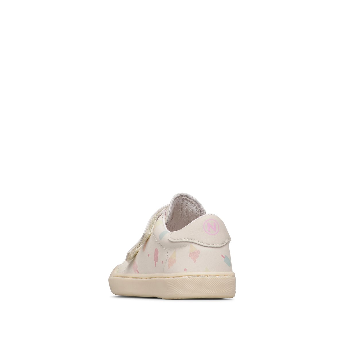 Baskets en cuir EINDHOVEN 2 VL. blanc crème-, NATURINO