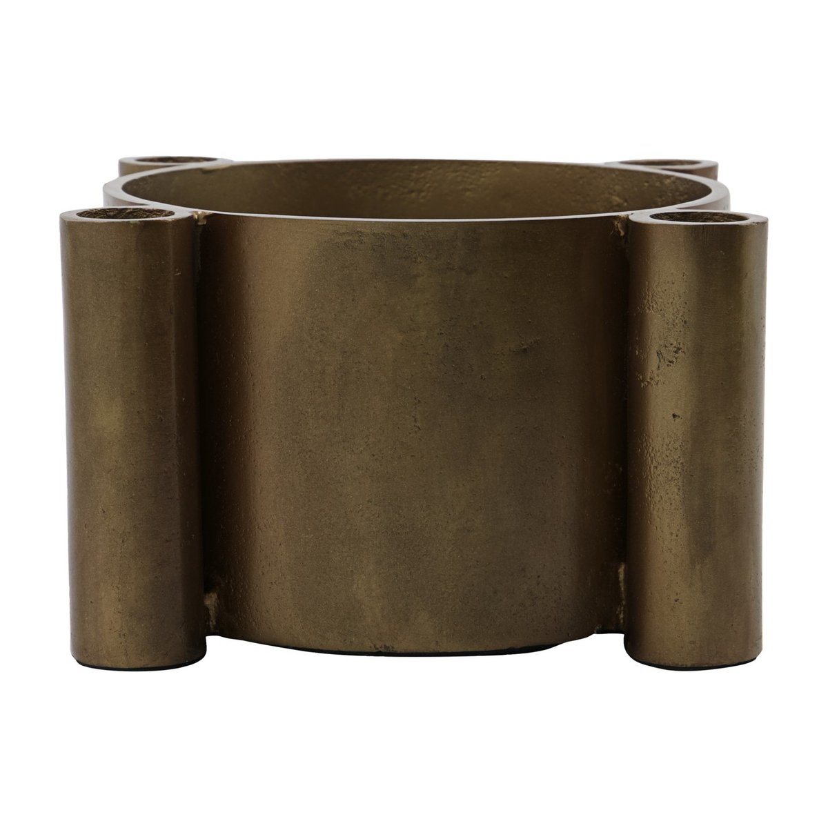 Bougeoir en aluminium Four laiton antique, HOUSE DOCTOR