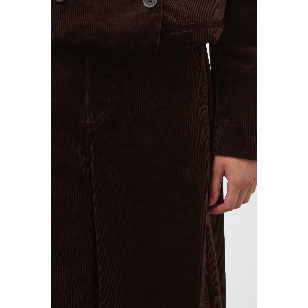 Pantalon de costume marron ganache, SOAKED IN LUXURY