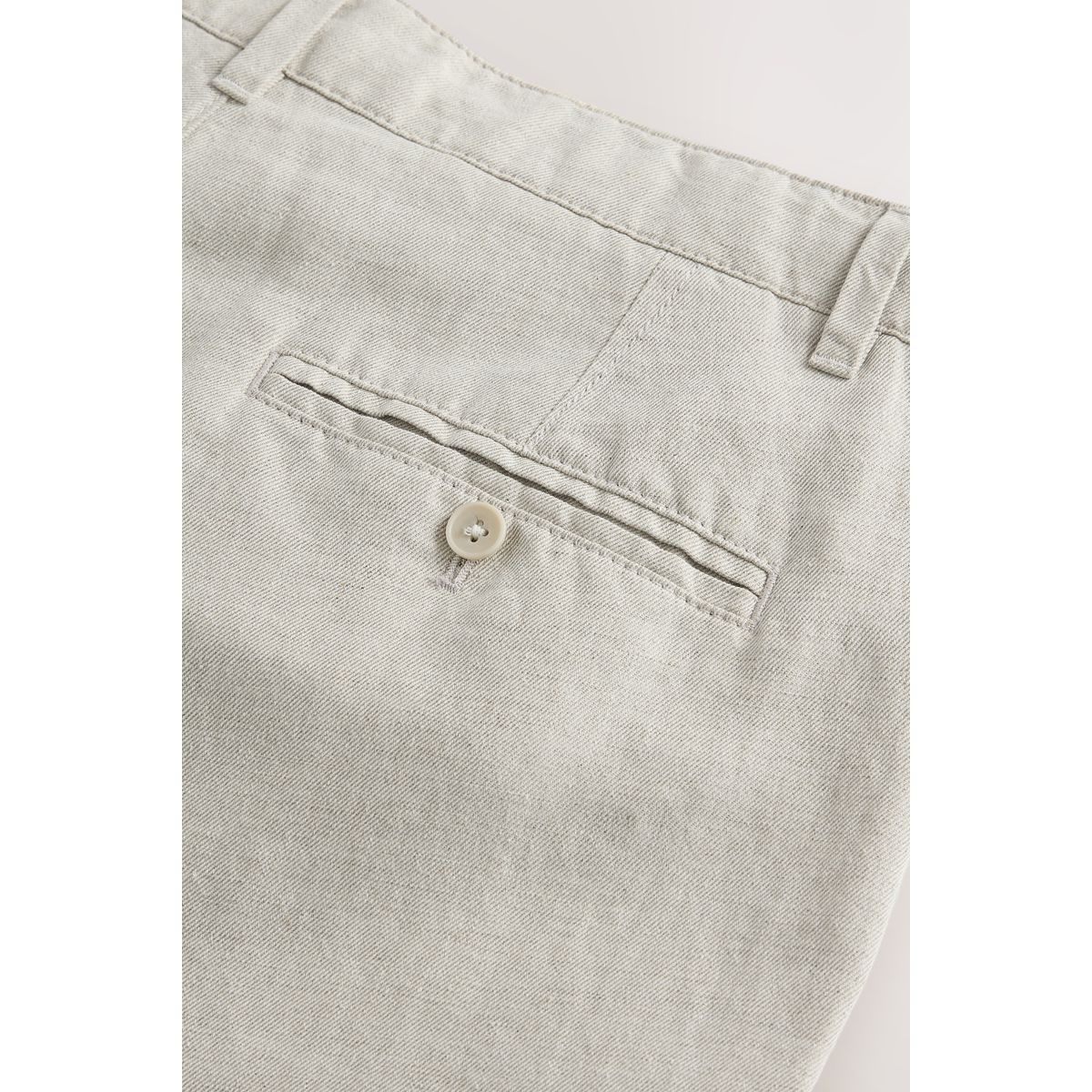 Pantalon chino en sergé de coton et lin pierre légère, NEXT