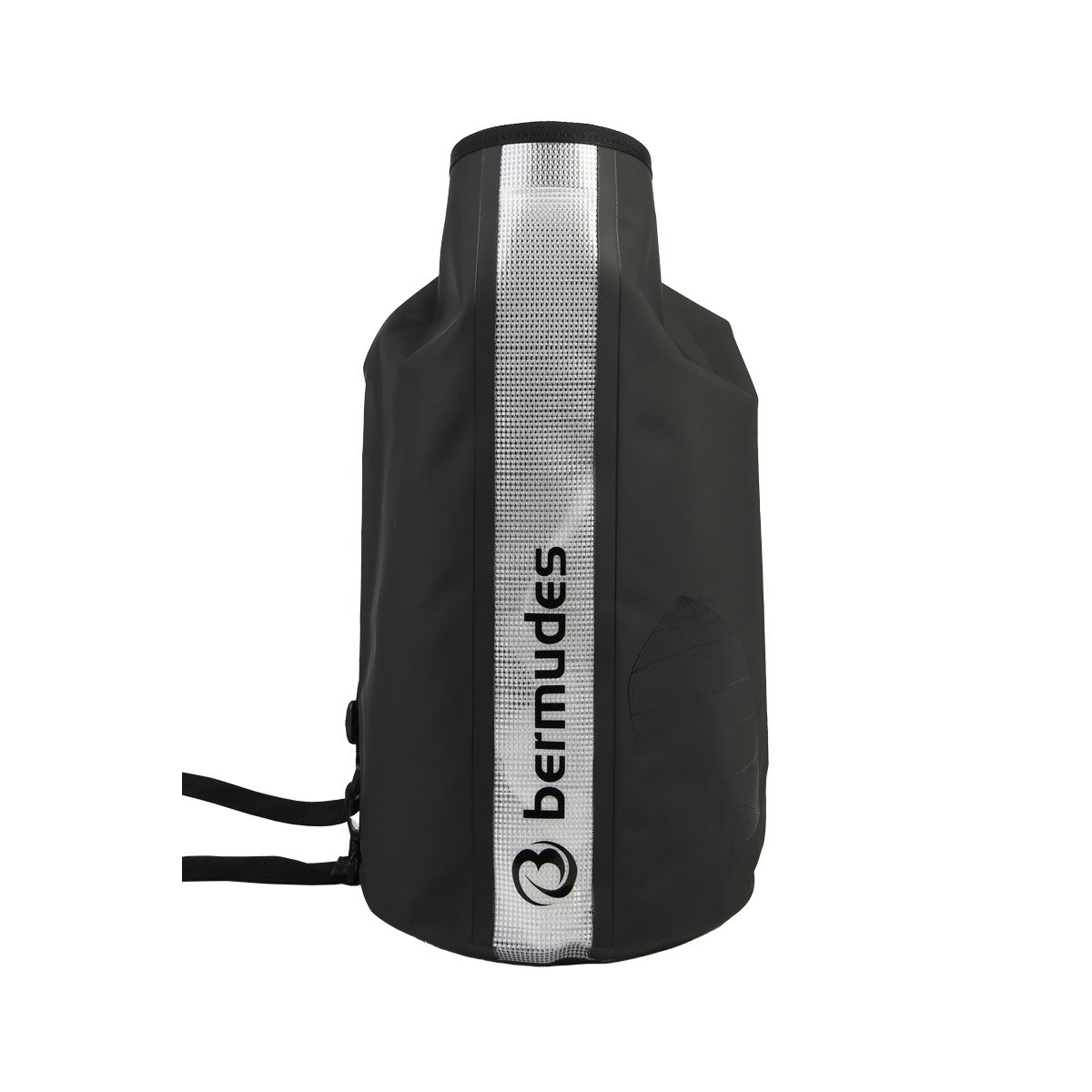 Sac tube étanche 10L KAOLIN noir, BERMUDES