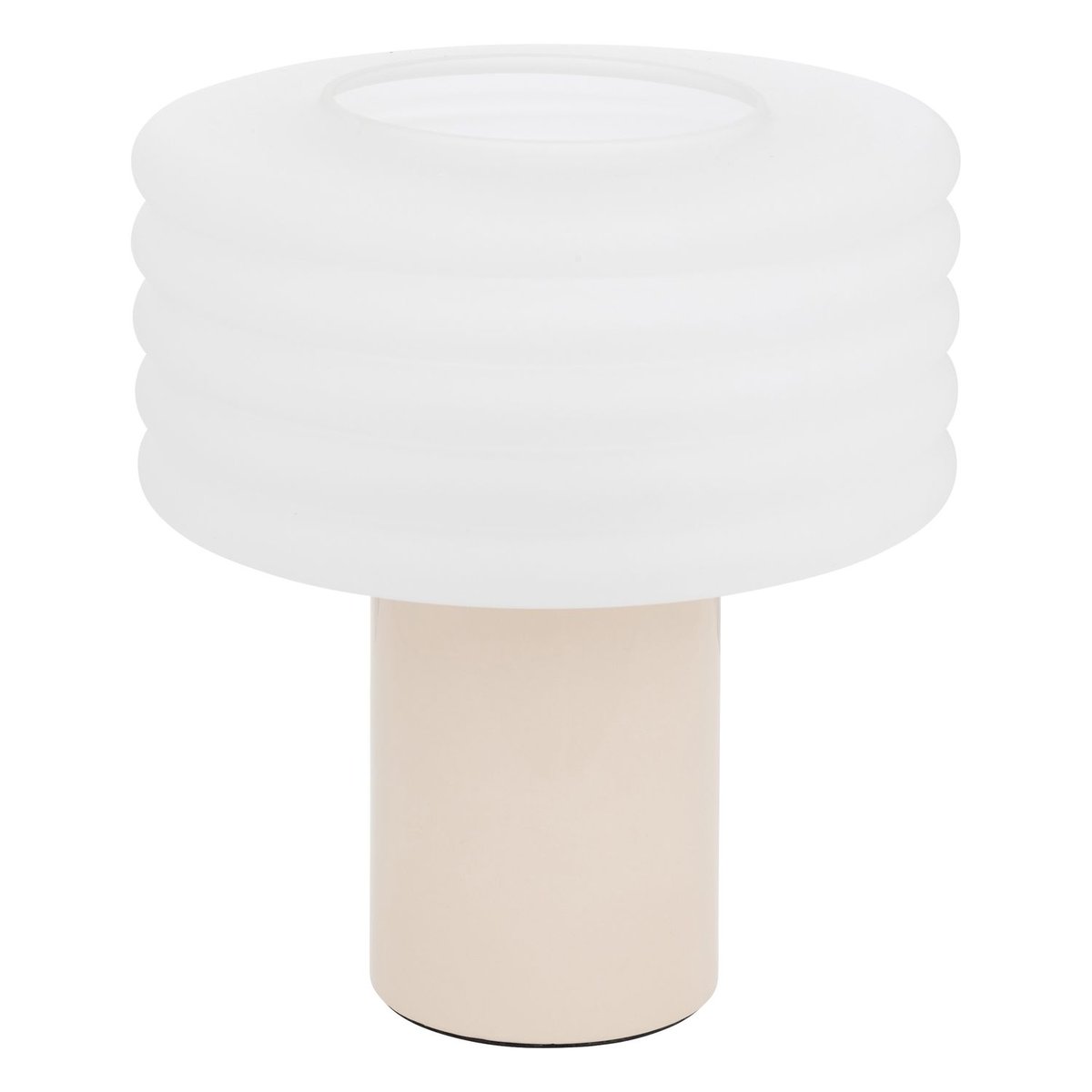 Lampe à poser en verre ASTI beige, ATMOSPHERA