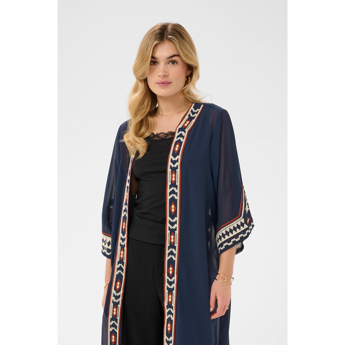 Kimono bleu navy blazer, CREAM