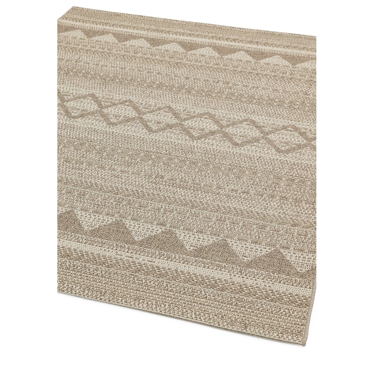 Tapis intérieur extérieur tissé plat PIAZZA beige, NOVATREND