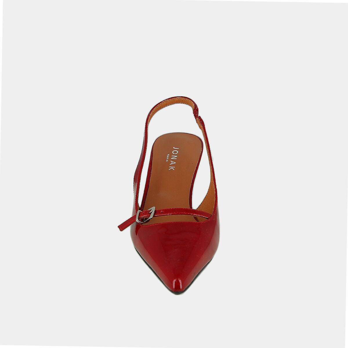 Escarpins slingback en cuir Damoiselle rouge, JONAK