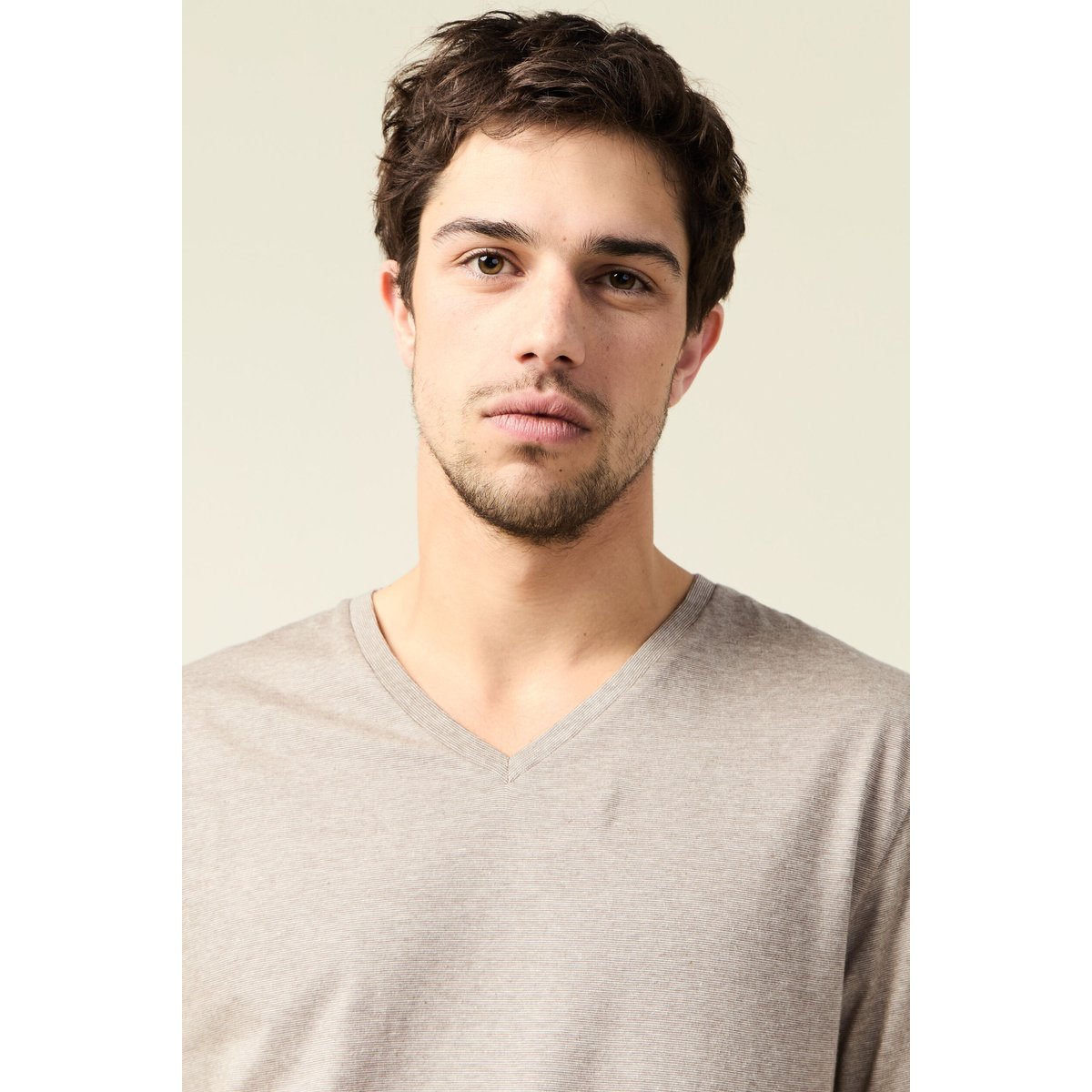 T-shirt manches courtes homme grege, BONOBO