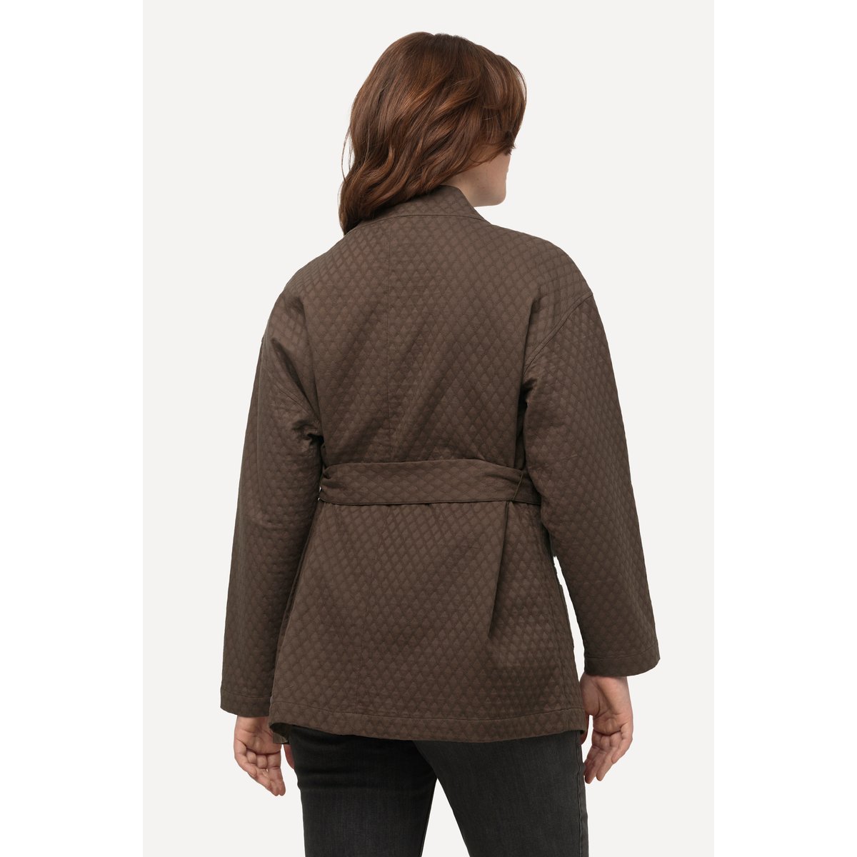 Veste style cache-cœur vert mousse, ULLA POPKEN