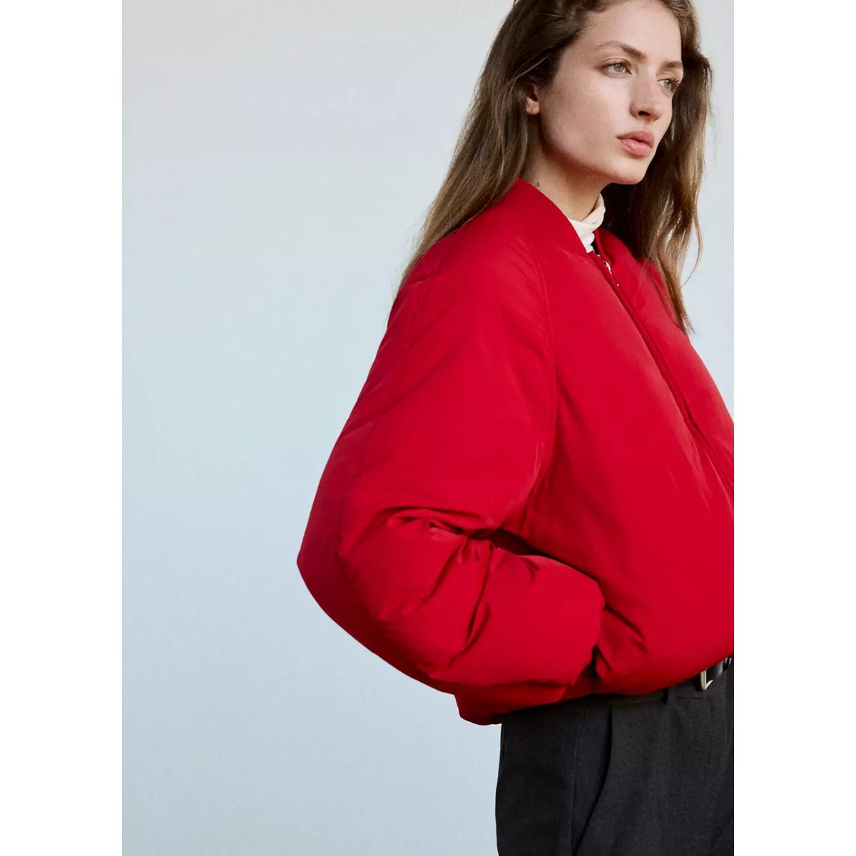 PUFFER COAT ALOE rouge, MANGO