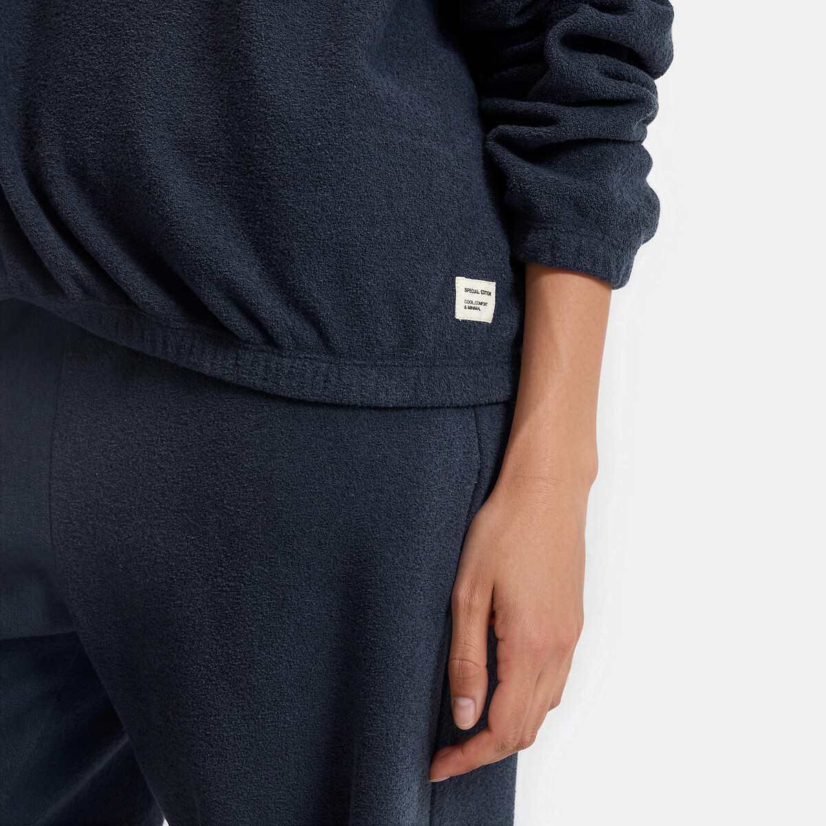 Towelling pyjamas navy, LA REDOUTE COLLECTIONS