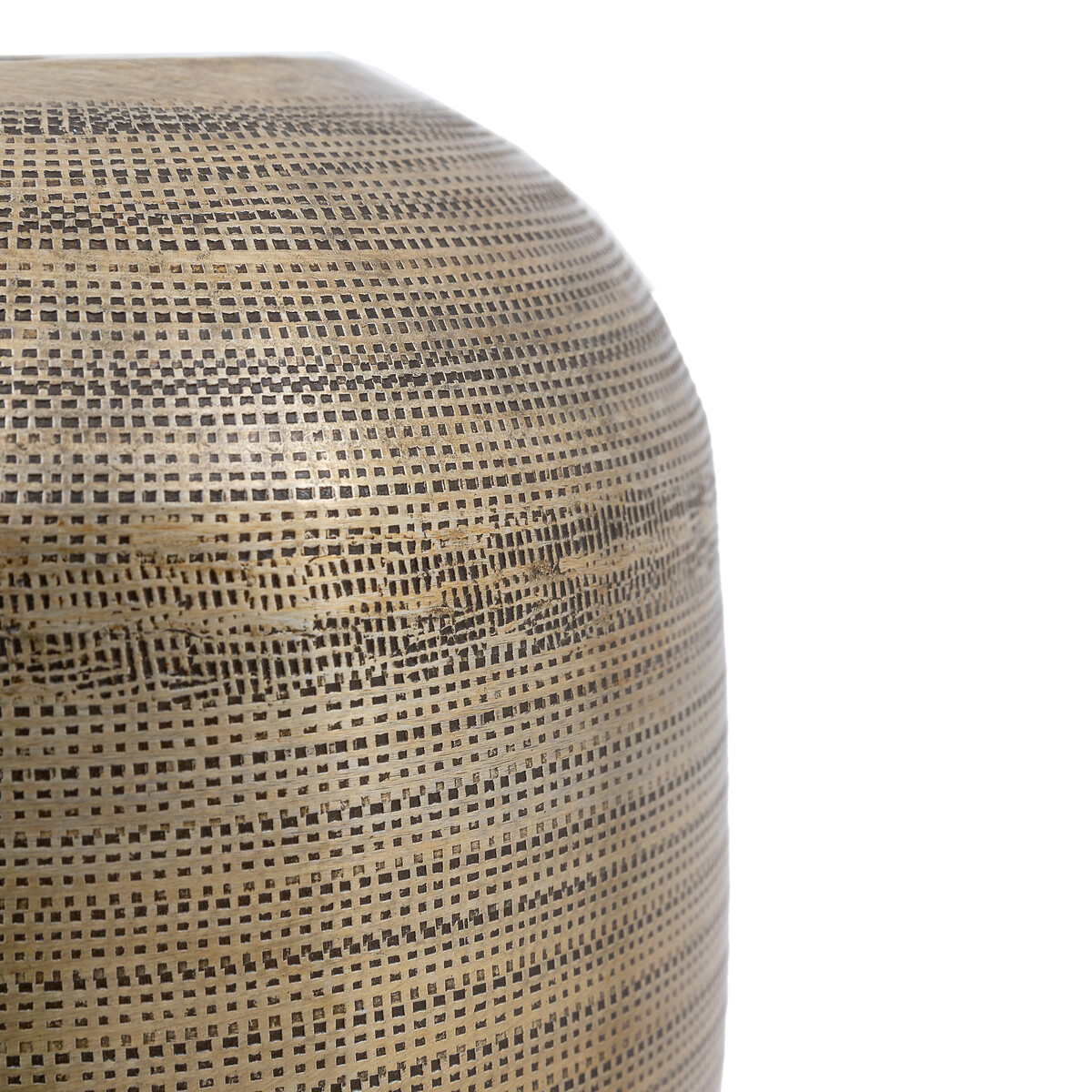 Zahara 38cm Hammered Metal Vase aged brass, ÉDITÉ