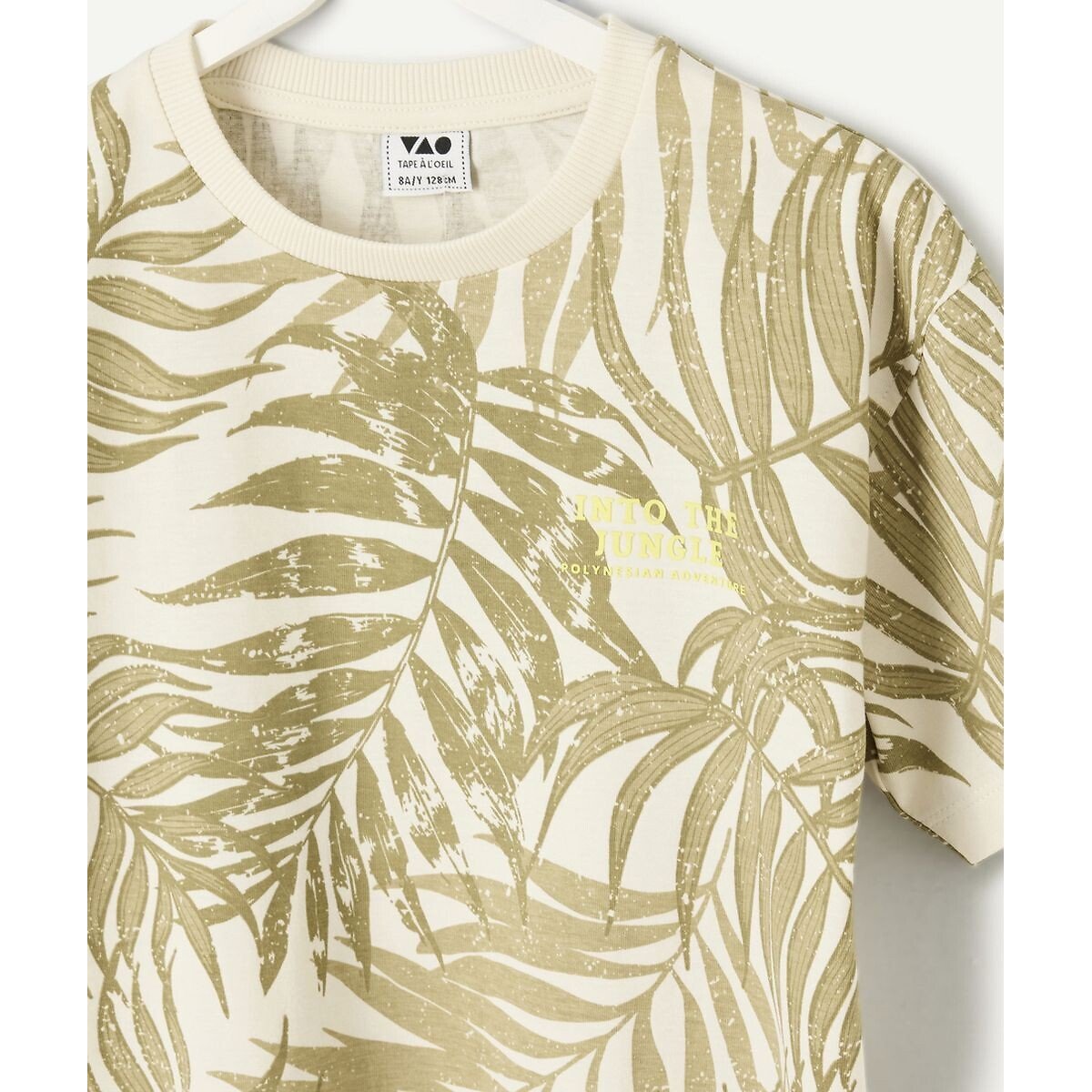 T-shirt manches courtes imprimé imprimé vert, TAPE A L'OEIL