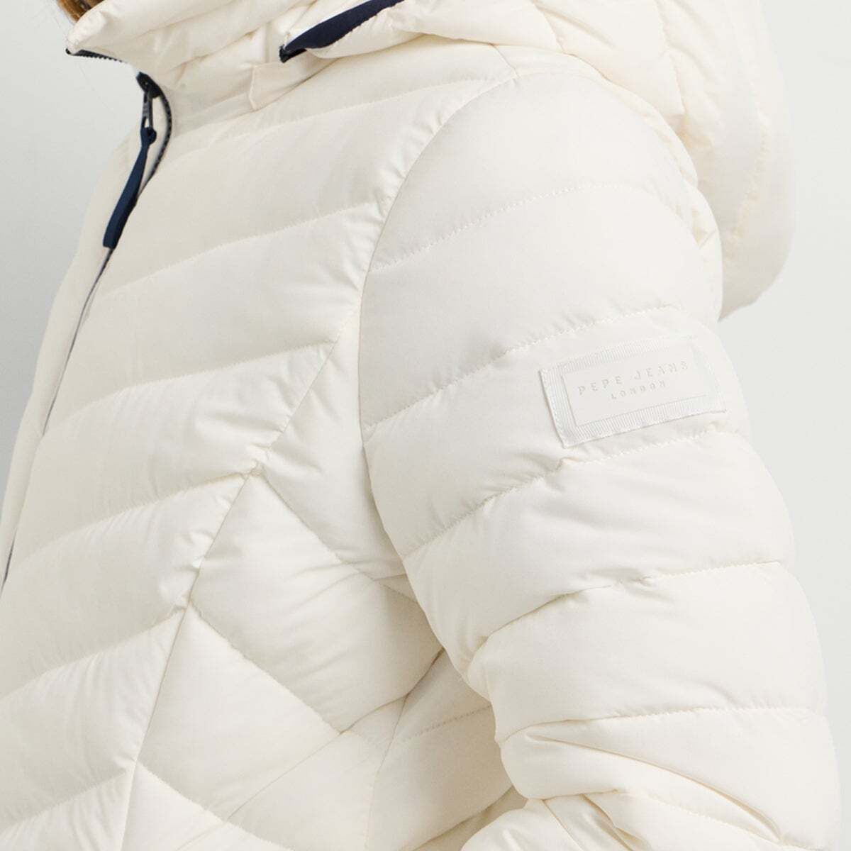 Doudoune Matelassée Imperméable blanche mousse, PEPE JEANS