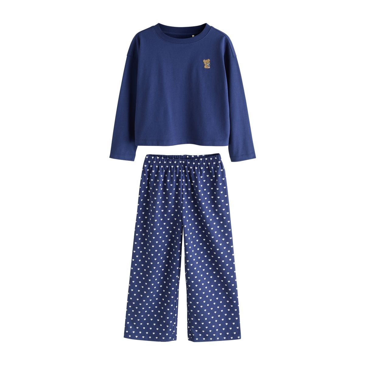 Pyjama long et large, lot de 3 rose/bleu, NEXT