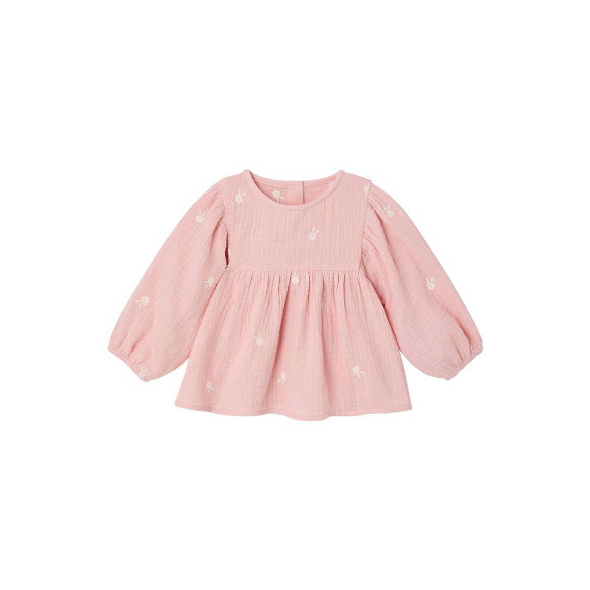 Ensemble bébé blouse et foulard rose, VERTBAUDET