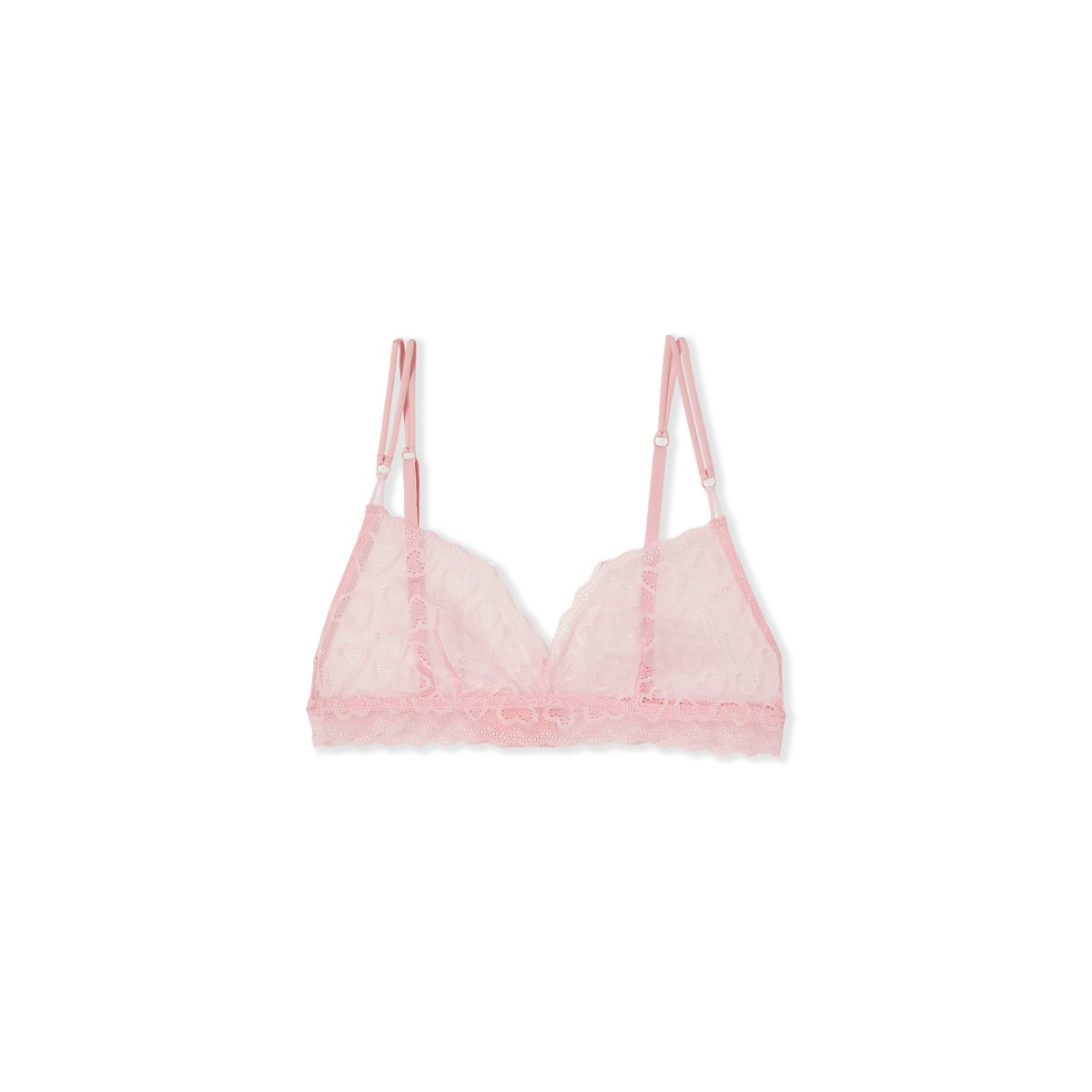 Soutien-gorge brassière à motifs cœurs COEURS rose, ETAM