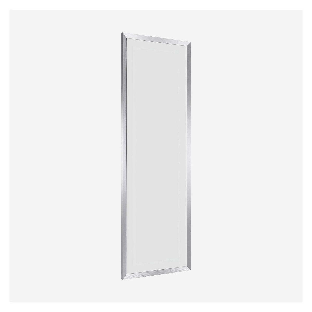 Miroir mural aluminium, acier inoxydable ELYO argenté, HABITAT