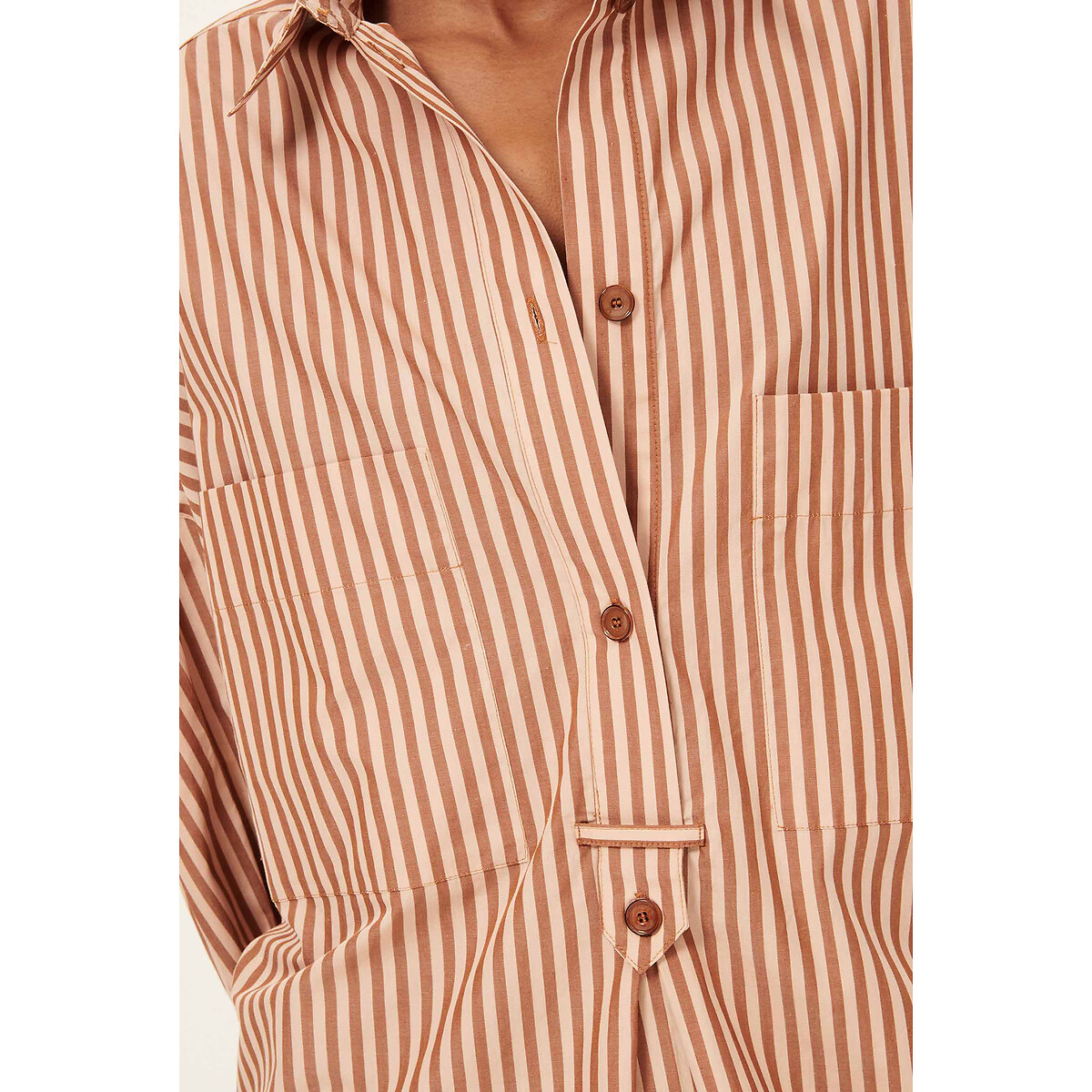 Robe chemise rayée ample, FONTELLA blush, SESSUN