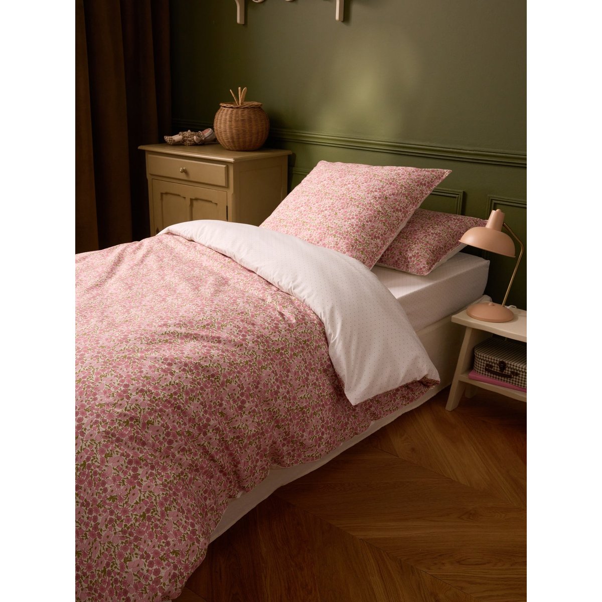 Housse de couette tissu Liberty "Poppy and Daisy" liberty poppy and daisy, CYRILLUS