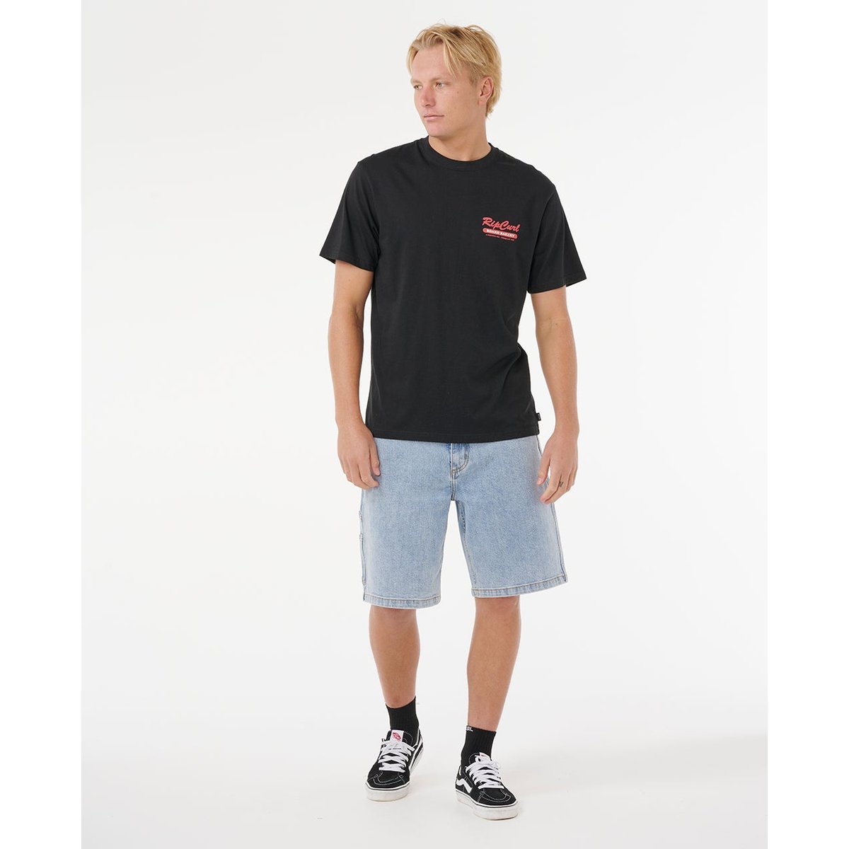T-shirt à manches courtes BOARD BAKERY noir, RIP CURL