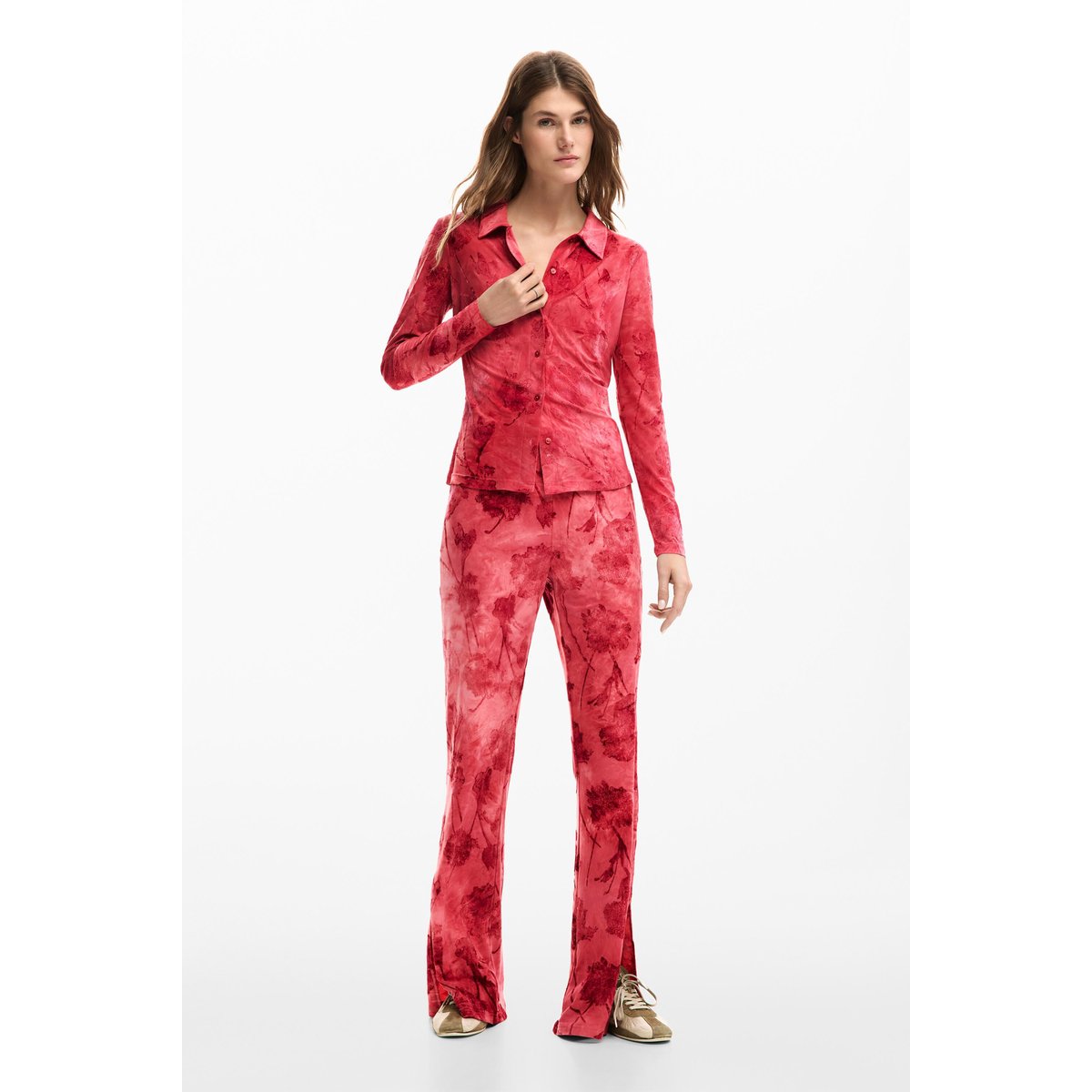 Chemise floquée rouge, DESIGUAL