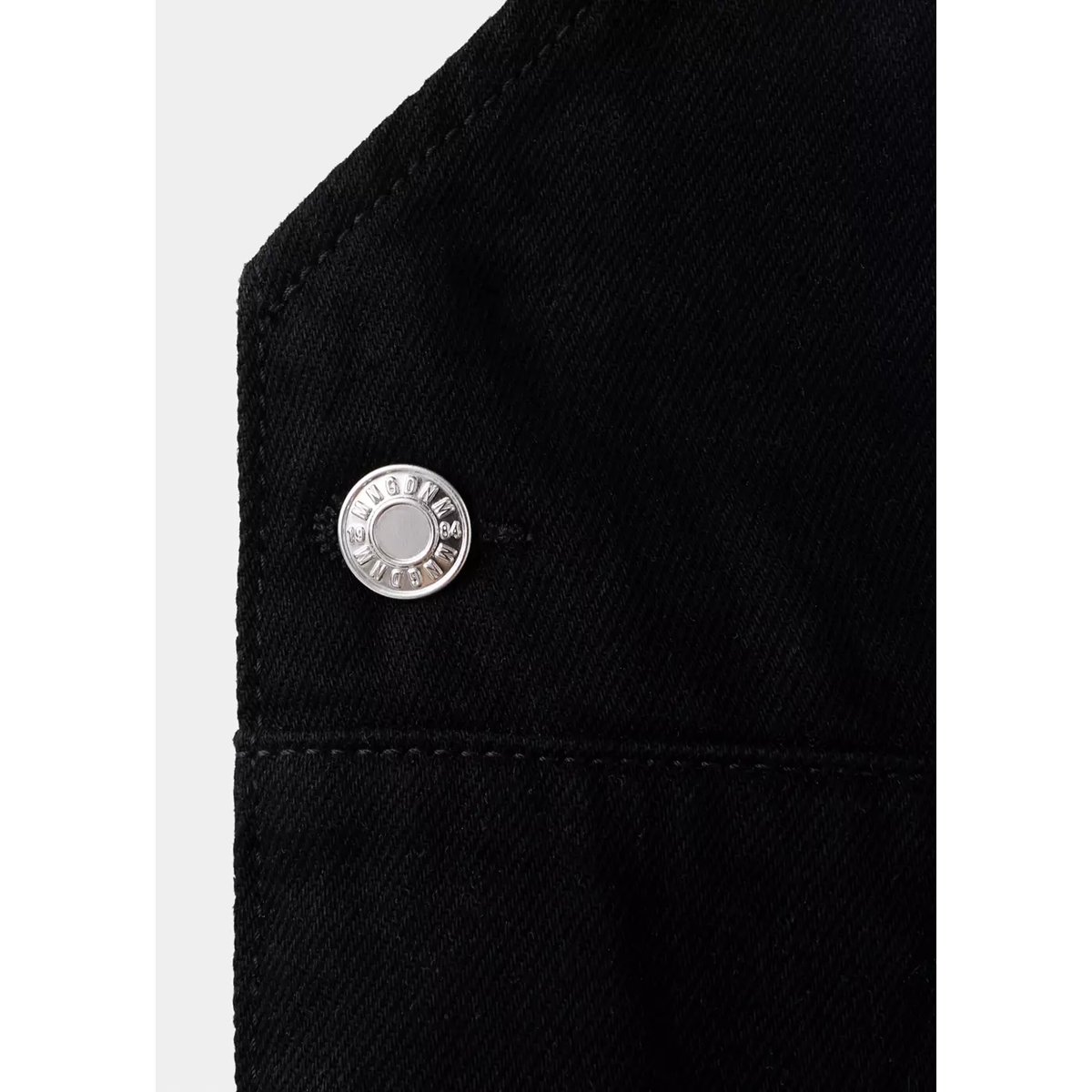 Salopette de grossesse en jean black denim, MANGO