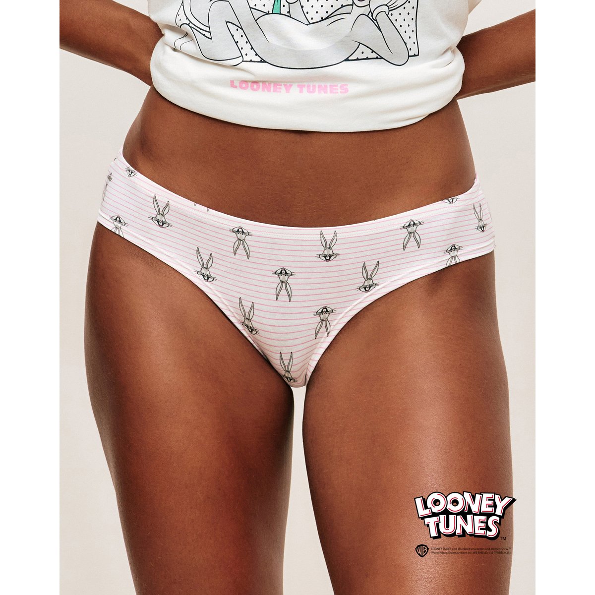 Set tunique et culotte Bugs Bunny GIFTBUNIZ ecru, UNDIZ