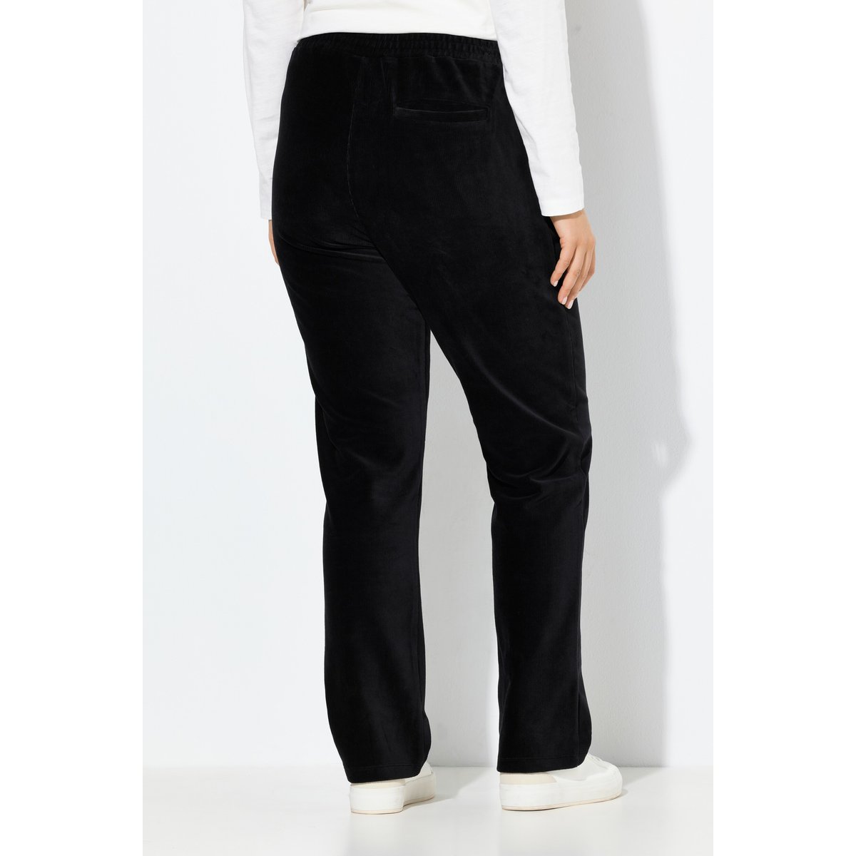 Pantalon en velours côtelé Ruby noir, ULLA POPKEN