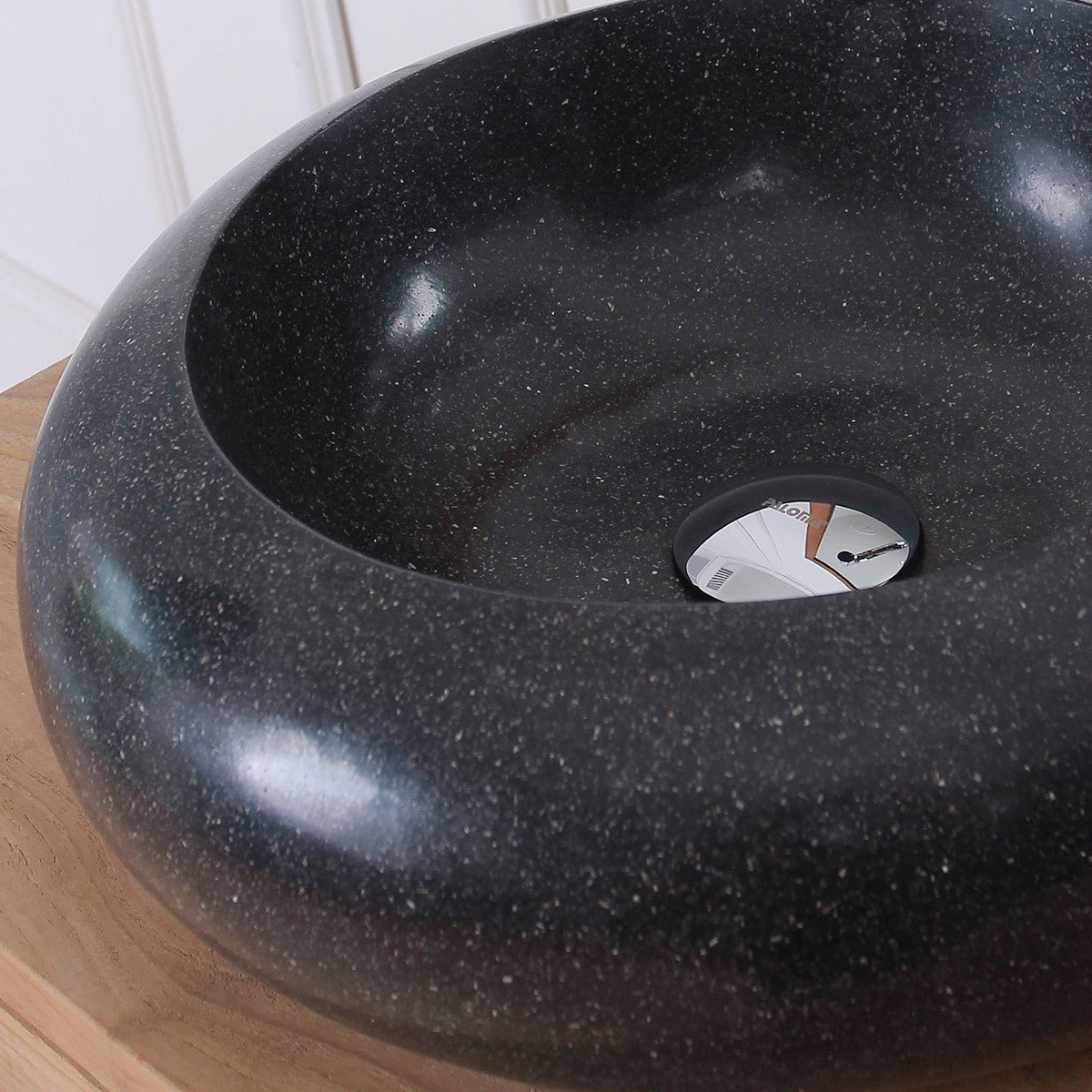 Vasque en terrazzo IRIS noir, BERAH GETAH