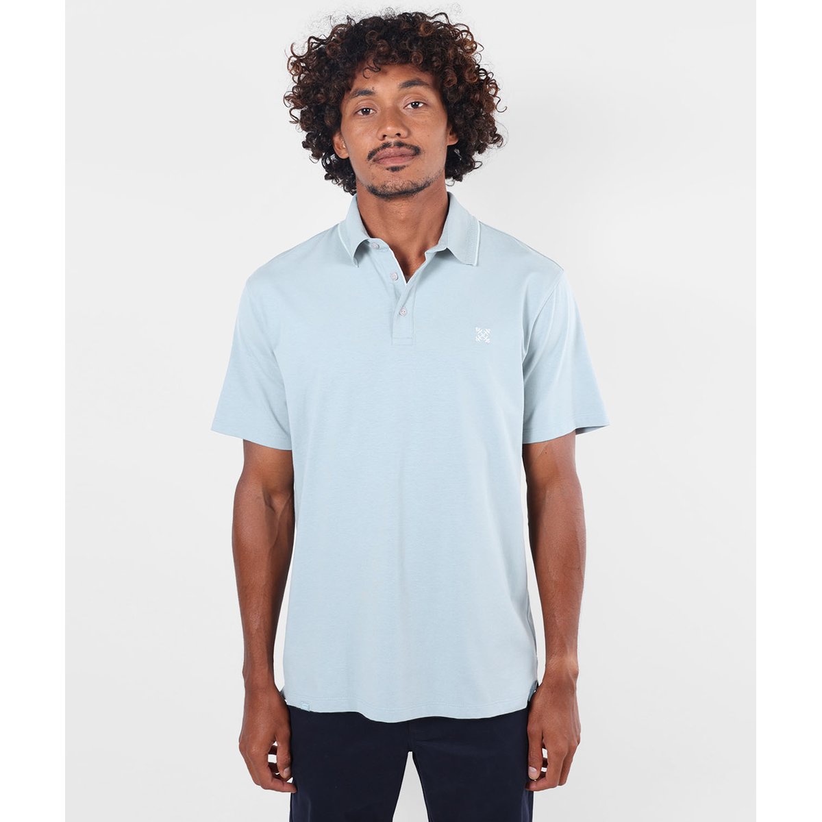 Polo manches courtes NEAT stone blue, OXBOW