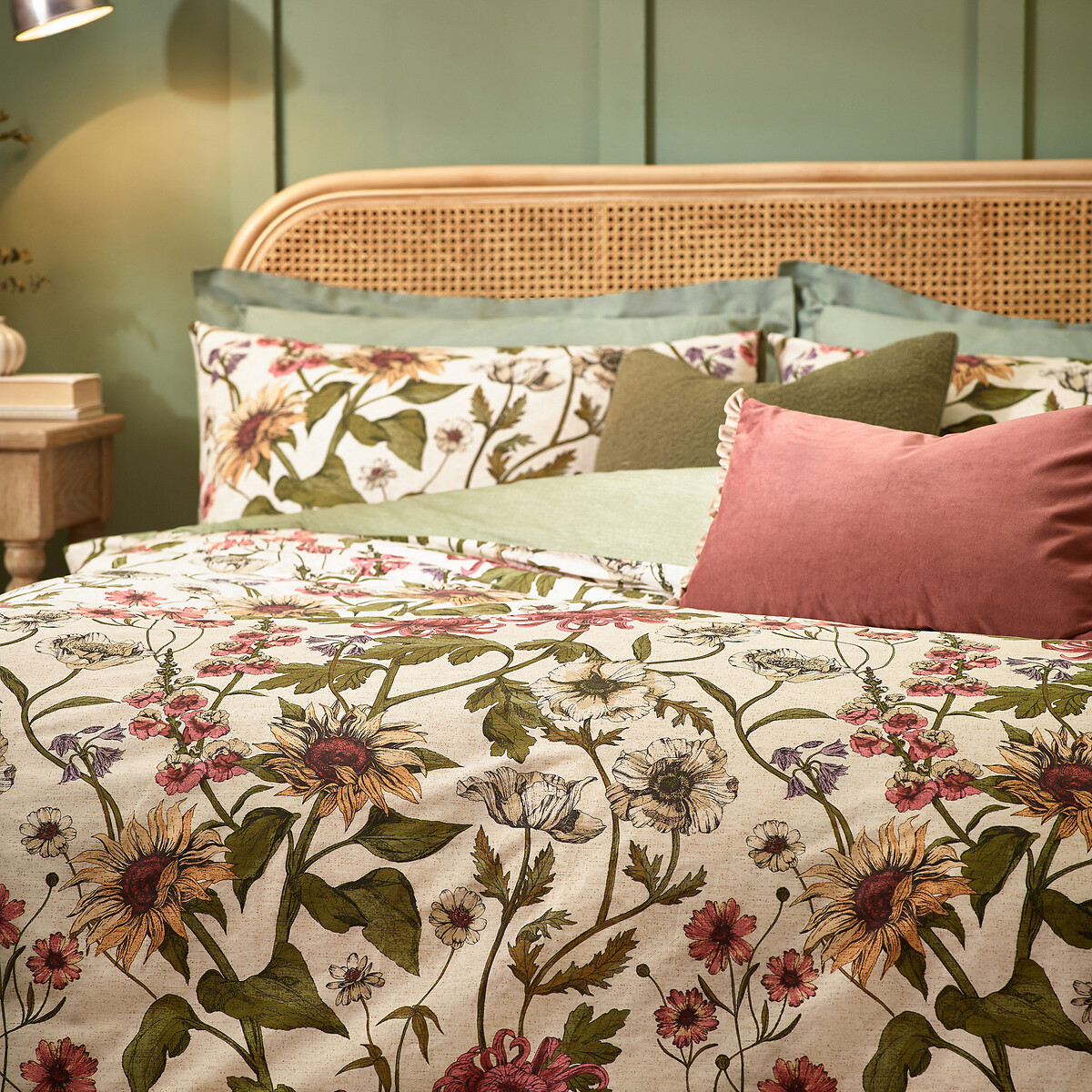 Wallflower Cotton Blend Duvet Cover and Pillowcase Set natural, WYLDER NATURE