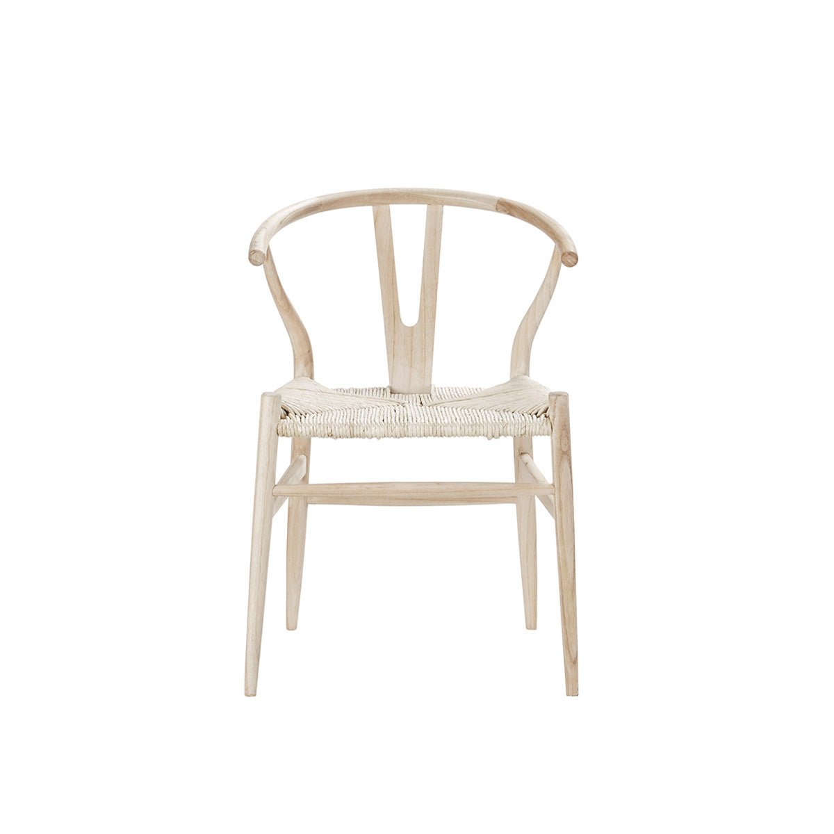 Chaise en bois massif et assise tissée CAMILLE naturel, BERAH GETAH