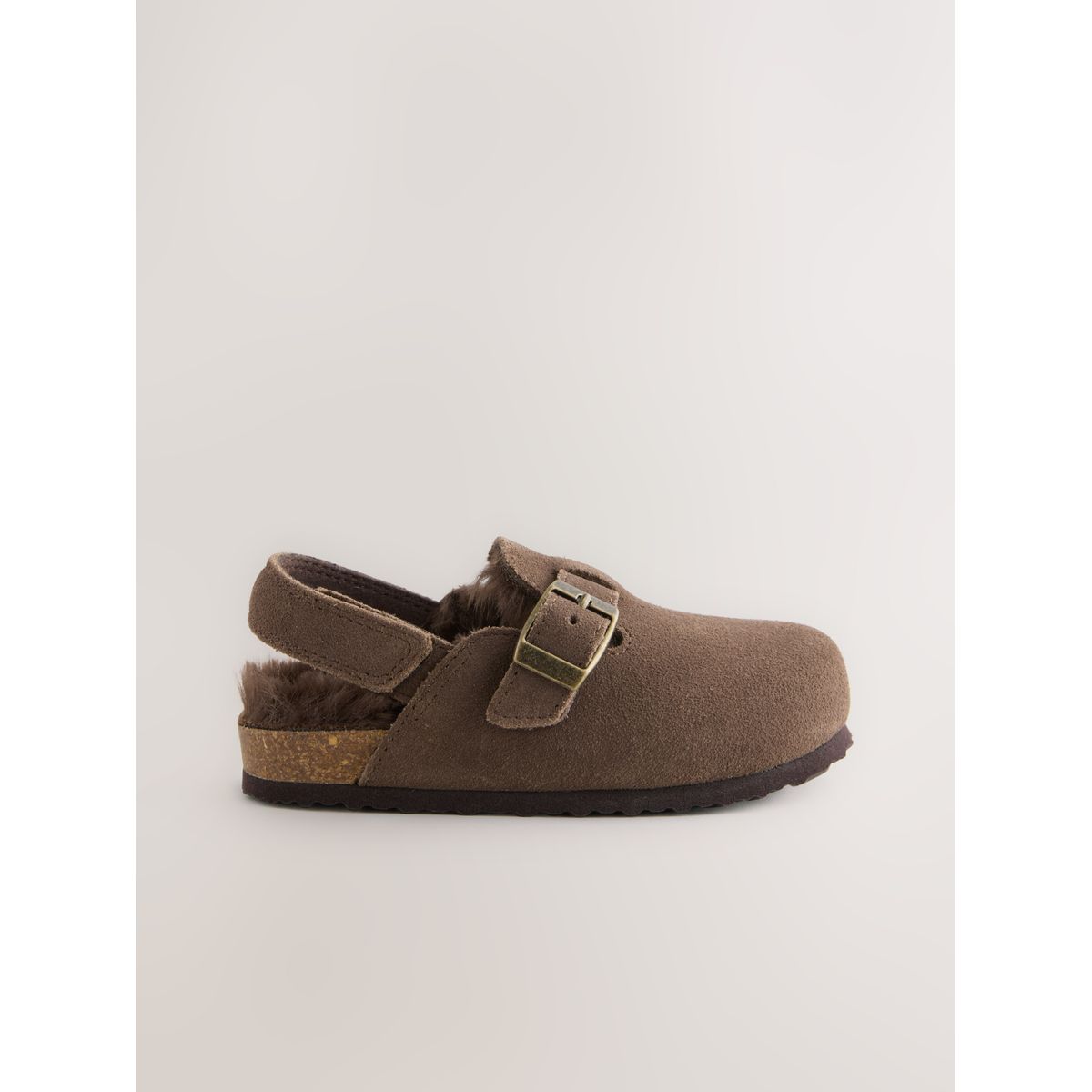 Sabots en cuir marron chocolat, NEXT