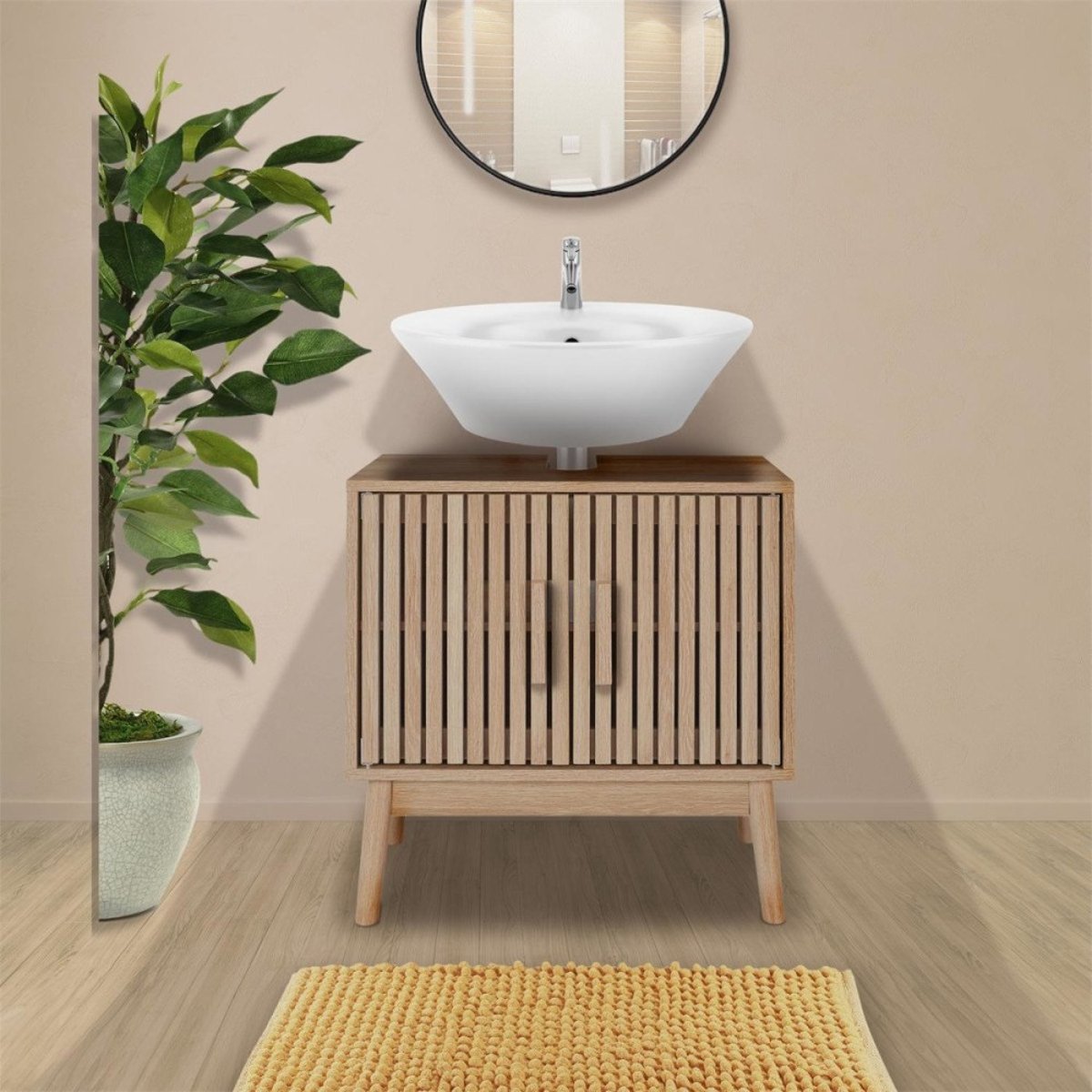 Meuble sous vasque KLAUS beige, DECORATIE
