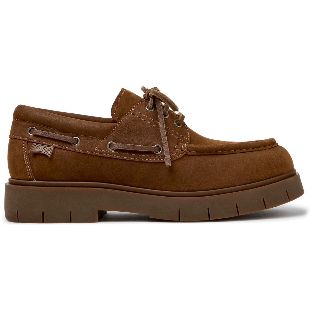 Derbies Alaro Nubuck Leather brun moyen 002, CAMPER