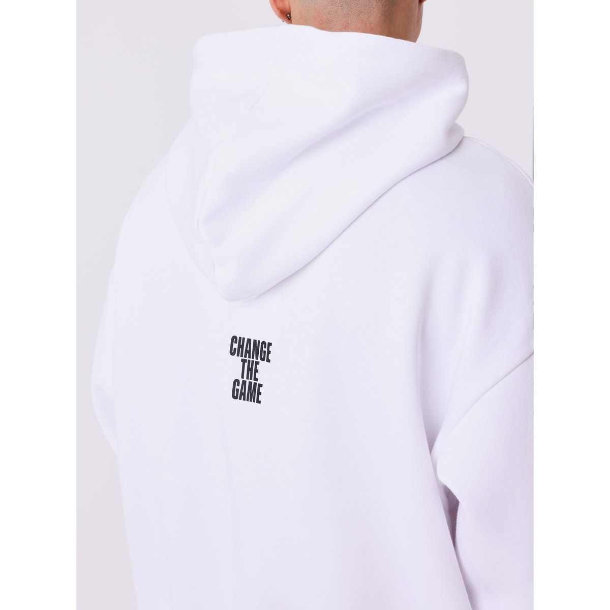 Hoodie boxy Essentials blanc, PROJECT X